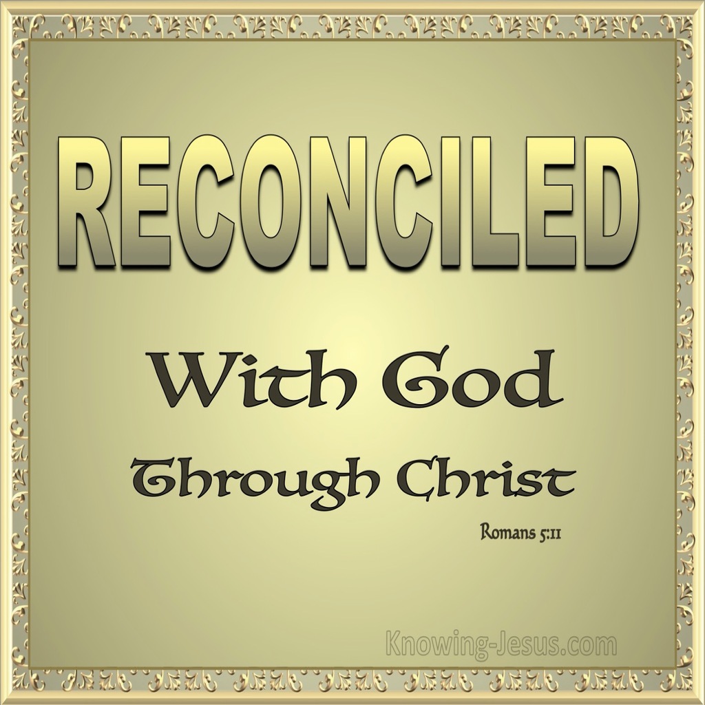 Romans 5:11 We Exalt In God Through Our Lord Jesus Christ (gold)